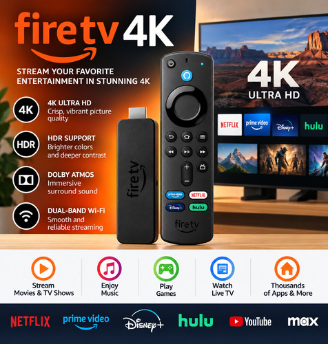 New amazon fire stick 4k - stick,